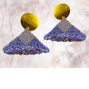 Handmade beaded Miyuki earrings